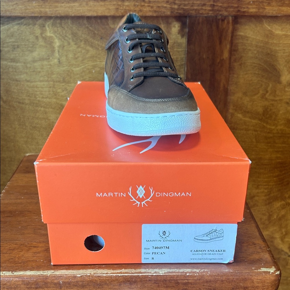 Martin Dingman Brown Leather Sneakers - Picture 6 of 6